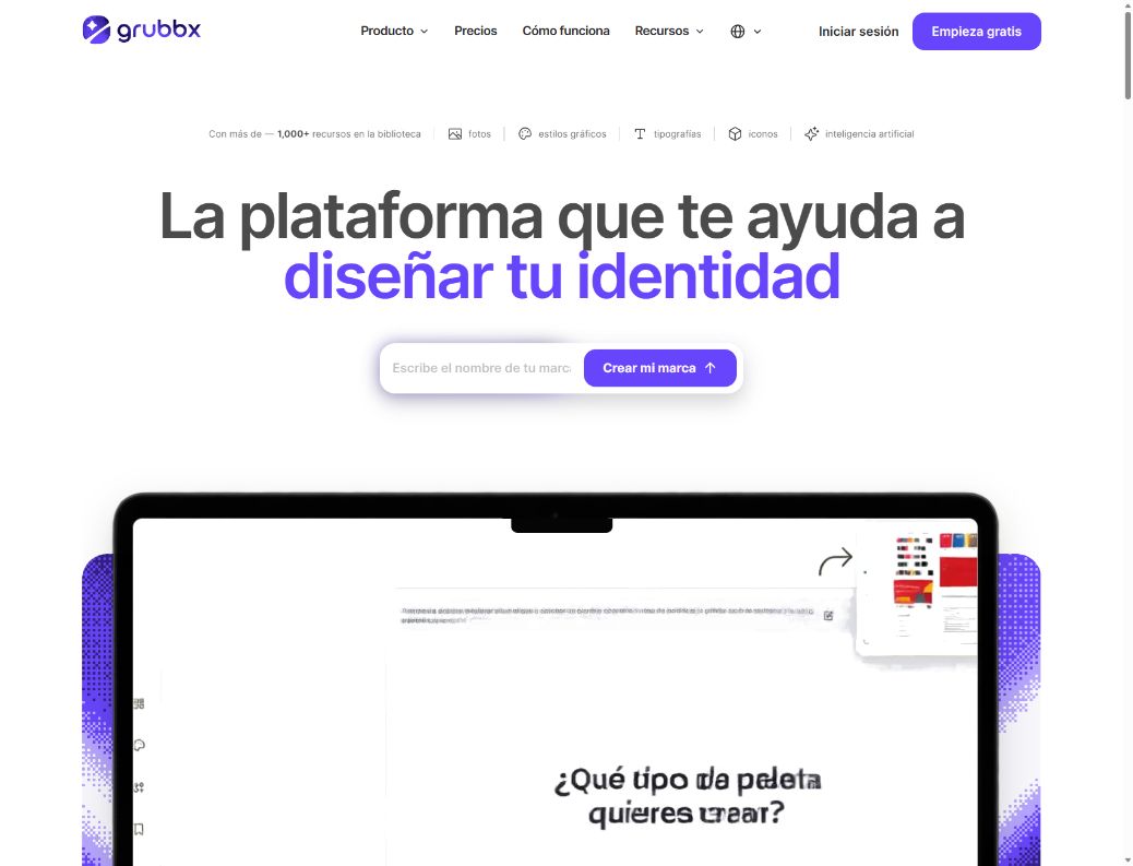 Vista de App Grubbx